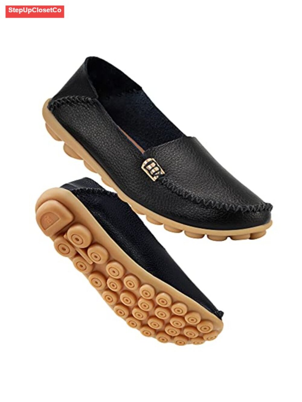 Women's Lightweight Comfort Loafers - Memory Foam Slip-On Mocc - Cushioned